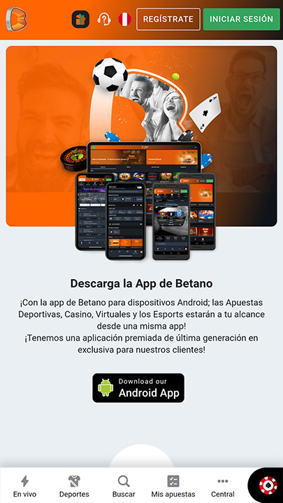 Betano Perú Android App