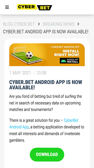 Cyber.bet Perú para Android