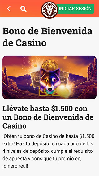 LeoVegas Bono de Casino
