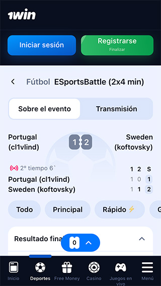 1Win Perú Deportes