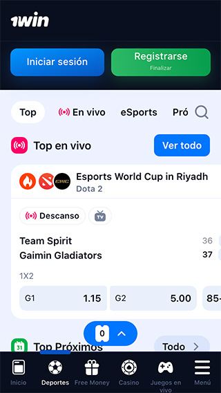1Win Perú en Vivo