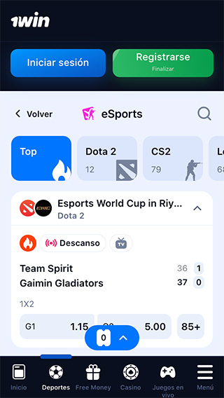 1Win Perú eSports