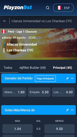 PlayzonBet Perú en Vivo
