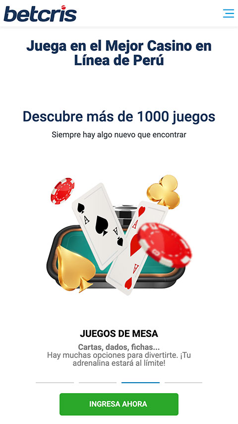 Betcris Casino Móvil