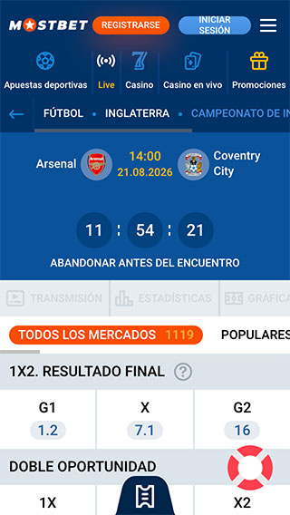Mostbet Peru en Vivo