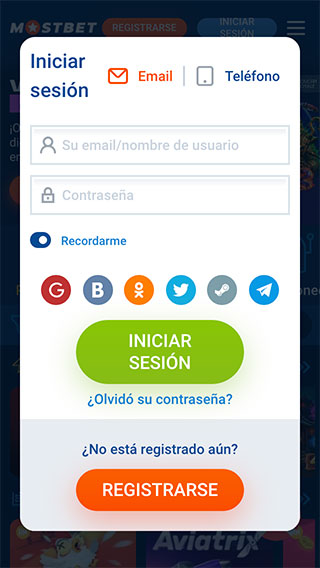 Mostbet Perú Iniciar Sesión